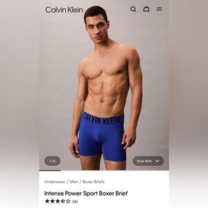 Calvin Klein Intense Power Micro Boxer Brief 3 Pack Mens Large Blue Red Grey